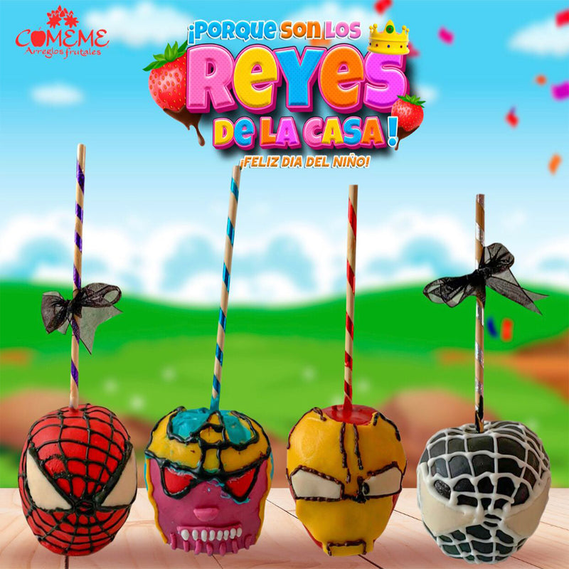 Manzana Heroes de chocolate - Comeme