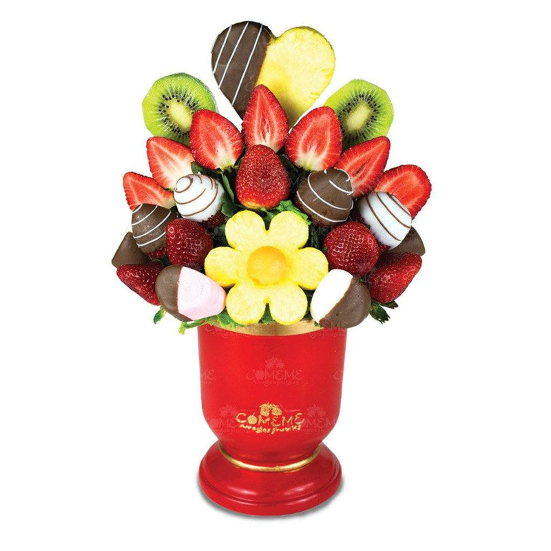 copa - Copa abanico de fresas - Arreglo Frutal Comeme - Comeme