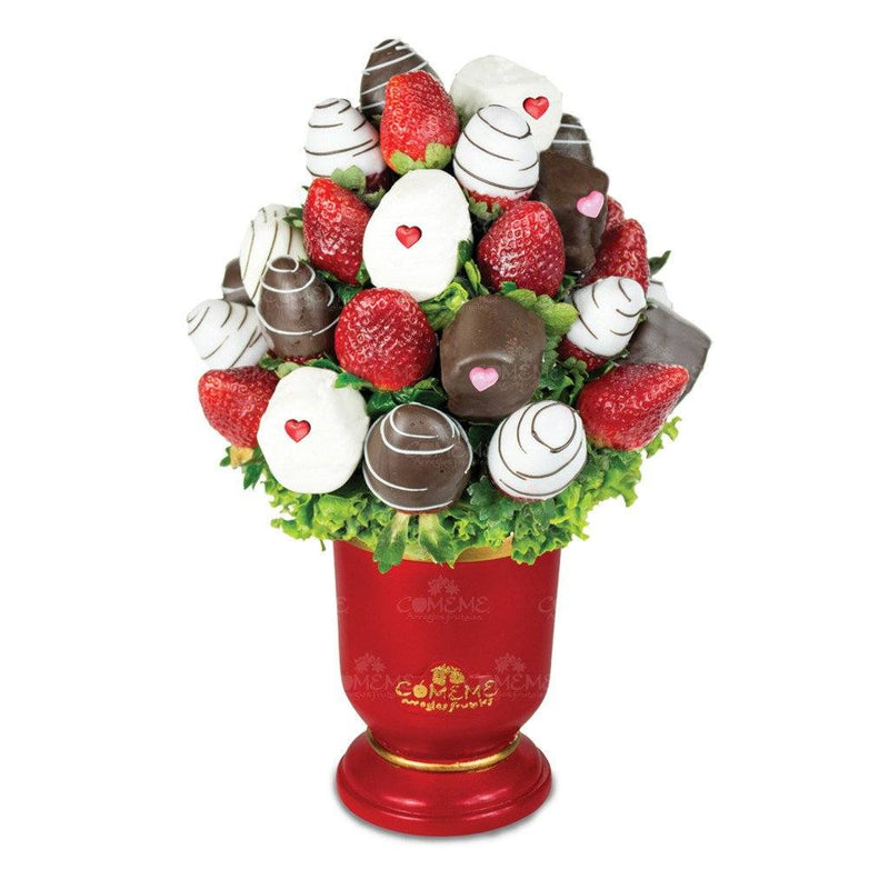copa - Copa de fresas y bombones - Arreglo Frutal Comeme - Comeme