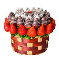 canasta - Canasta rosa corazon 14 de Febrero - Arreglo Frutal Comeme - Comeme