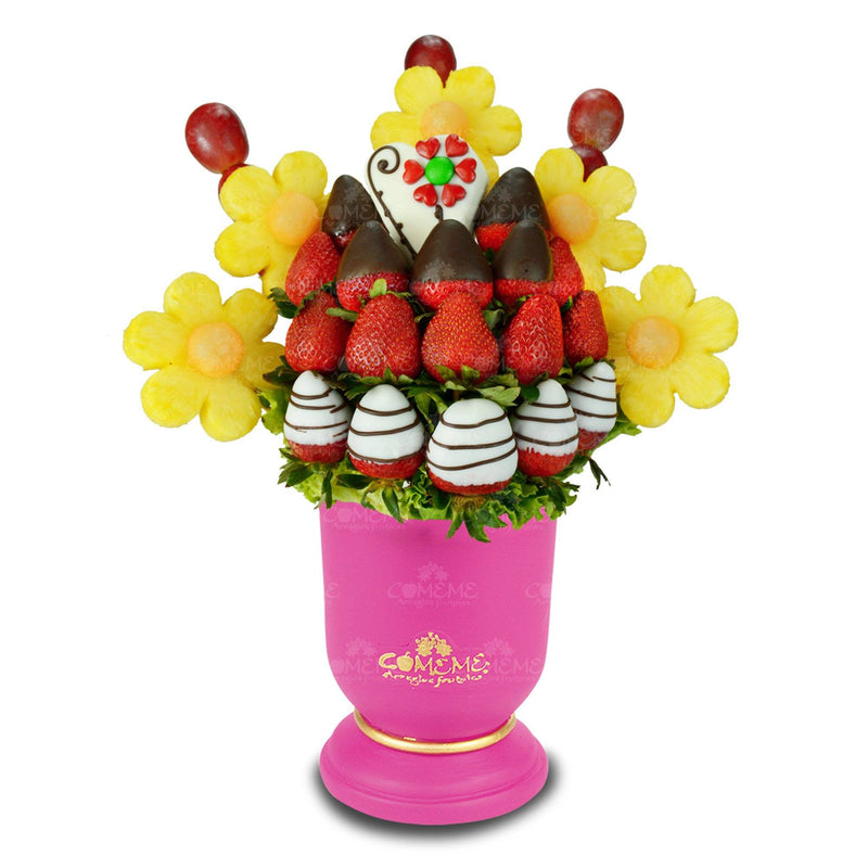 Arreglos Frutales - Abanico de Margaritas - Arreglo Frutal Comeme - Comeme