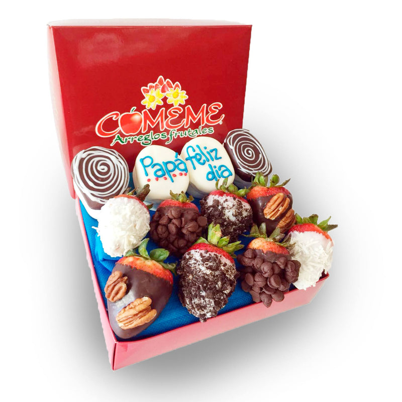 Arreglos Frutales - Caja Felíz Día Papá - Comeme