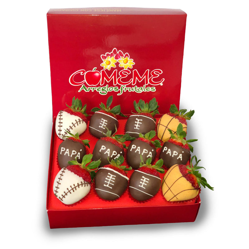 Arreglos Frutales - Caja Papá Deportivo. - Comeme