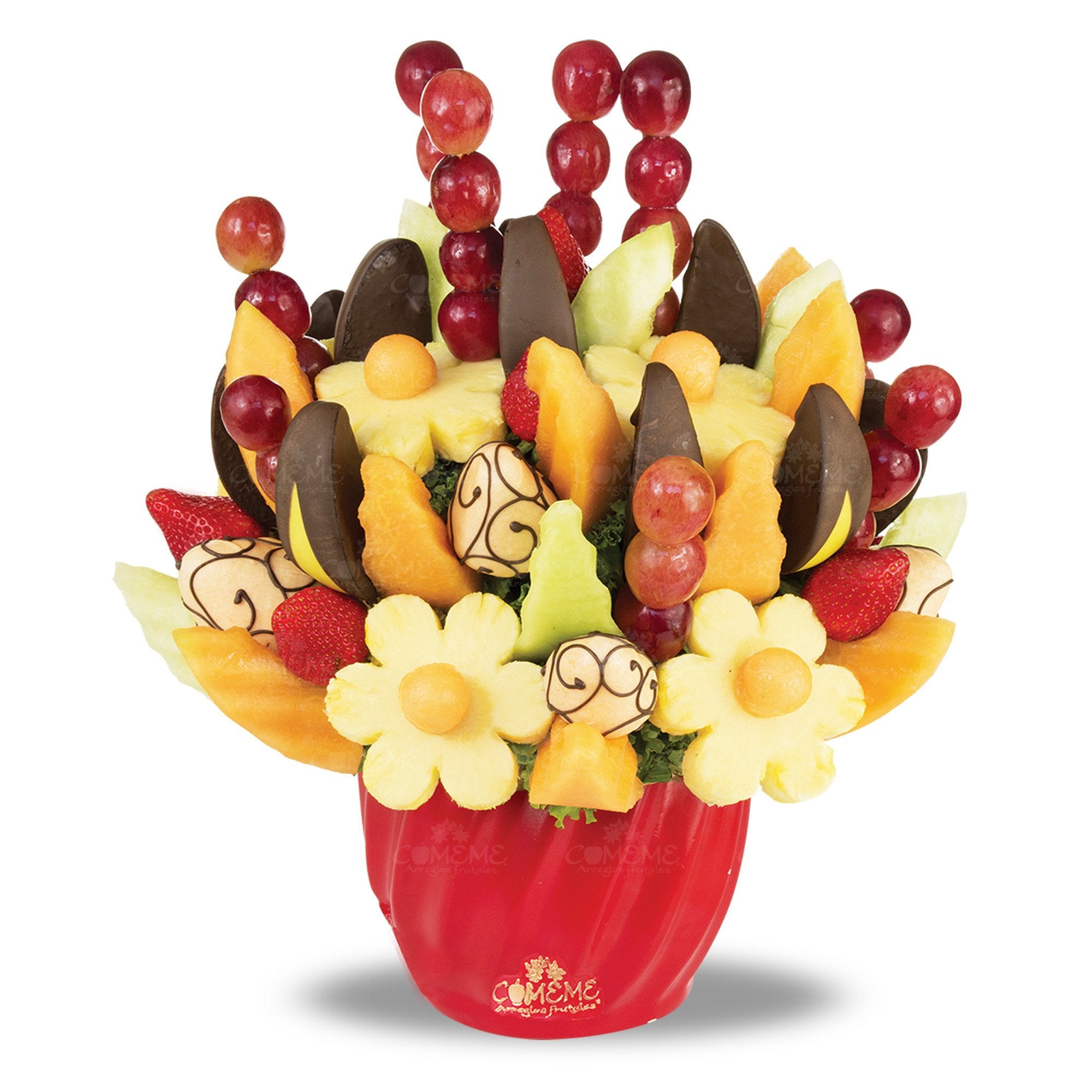 Arreglos Frutales - Choco Margaritas Deluxe - Arreglo  Frutal Comeme - Comeme