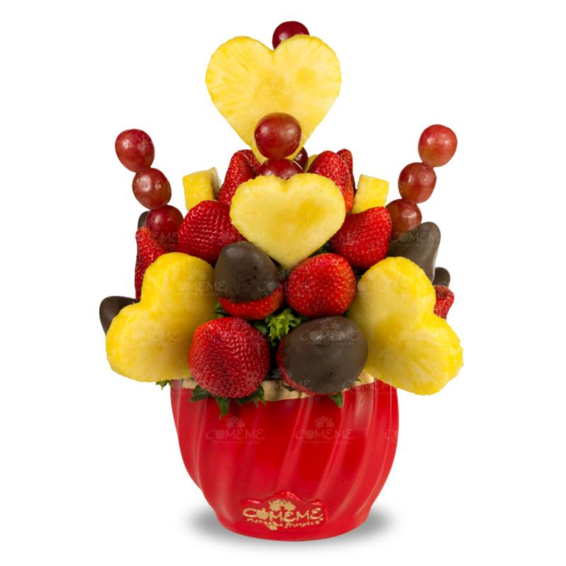 Arreglos Frutales - Corazones Cariñosos - Comeme