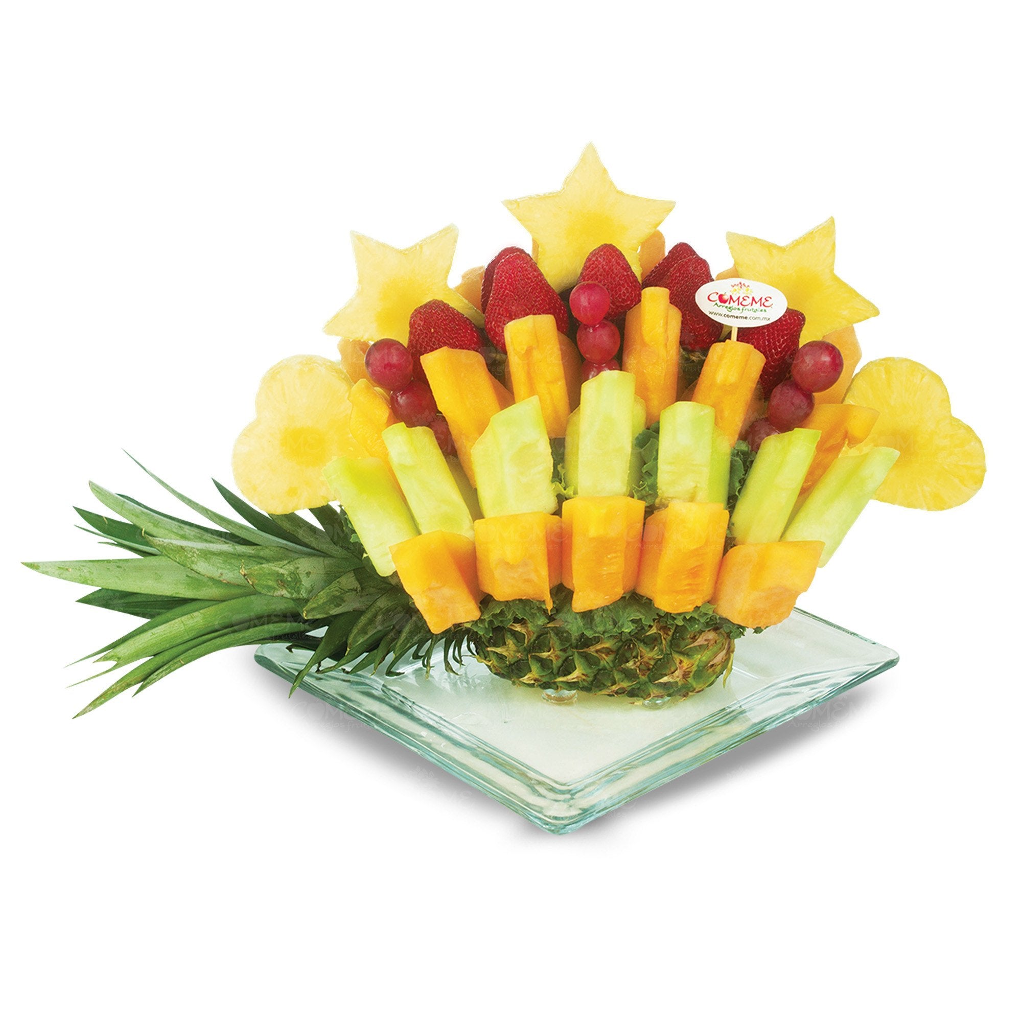 Arreglos Frutales - Piña Tropical - Arreglo Frutal Comeme - Comeme