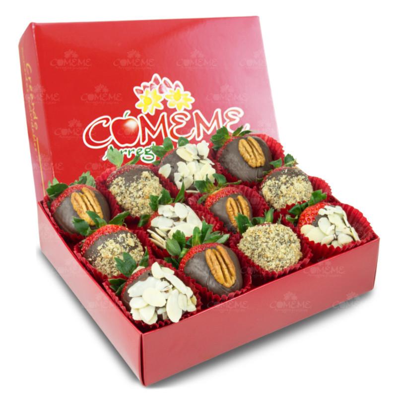 Cajas Frutales - CAJA FRESAS GOURMET - Comeme