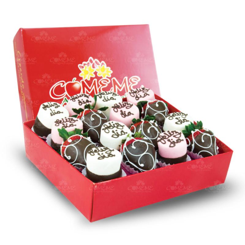 Cajas Frutales - FELIZ DIA - Comeme