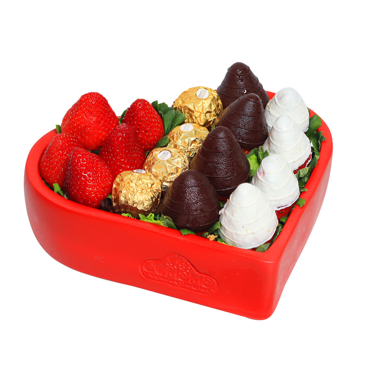 Arreglos Frutales - Chocobesos corazón - Comeme