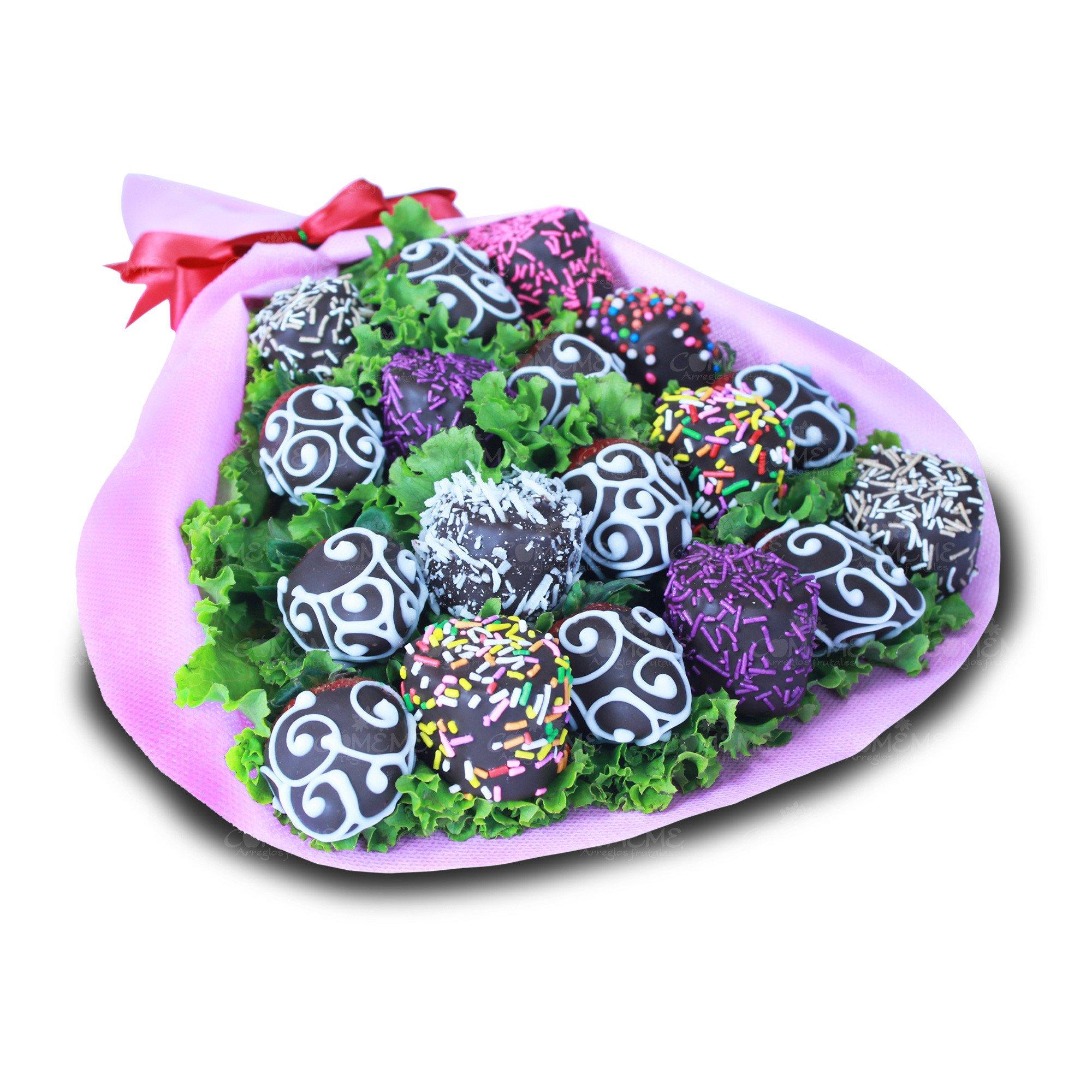 Ramos de fresa - Ramo Supremo 18pz - Comeme